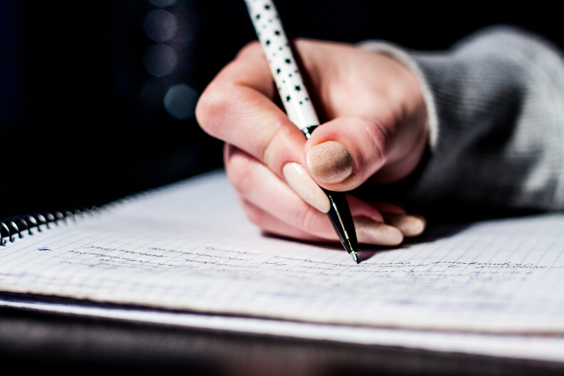 pen writing notes studying classroom hand examination