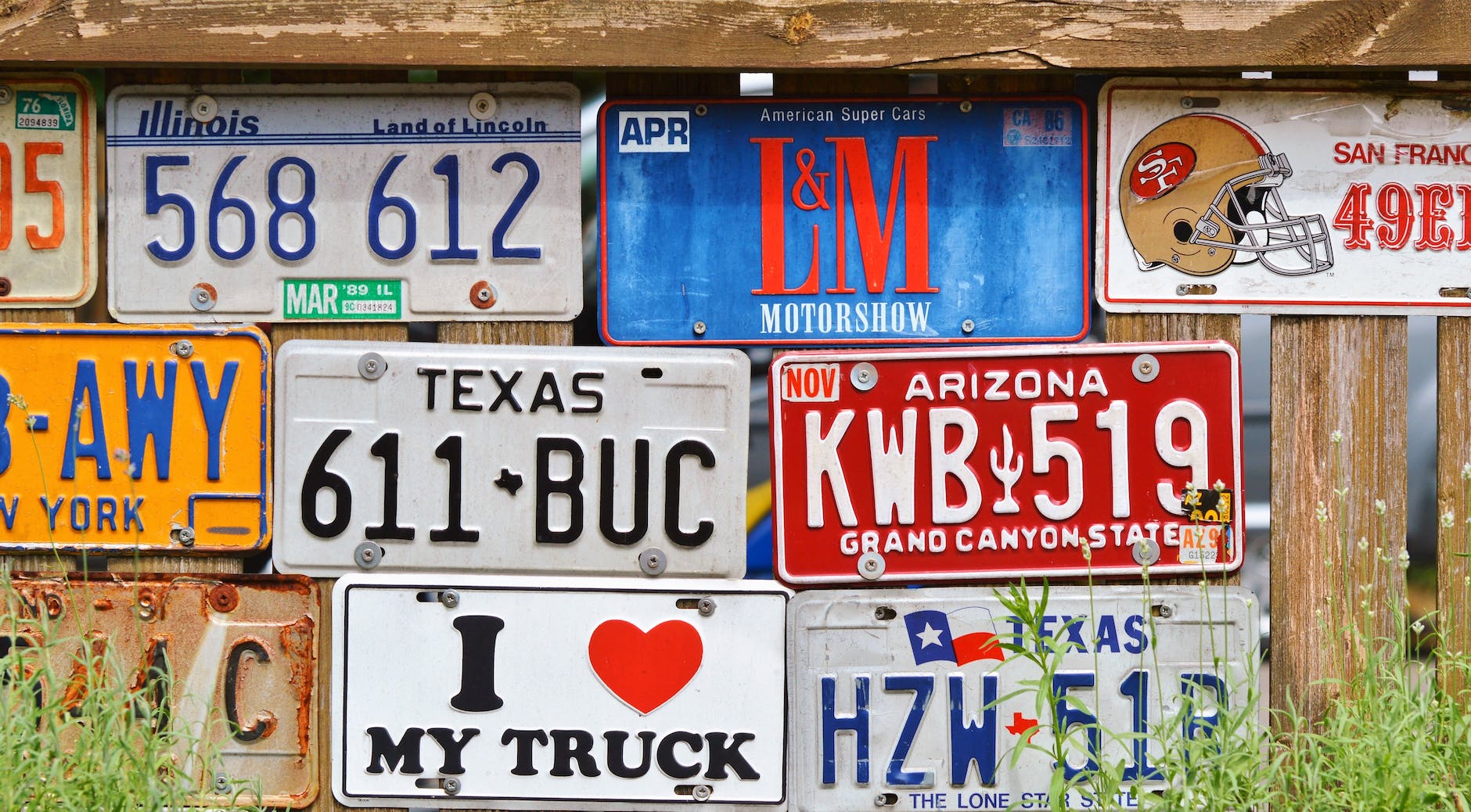 american number plates art conceptual creativity